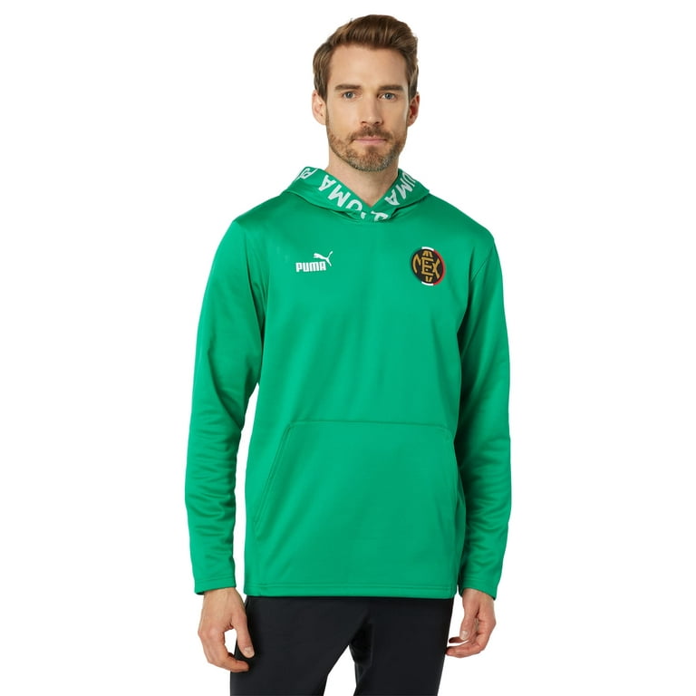 PUMA FTBL Core Fan Fleece Hoodie Pepper Green Puma White MD One Size
