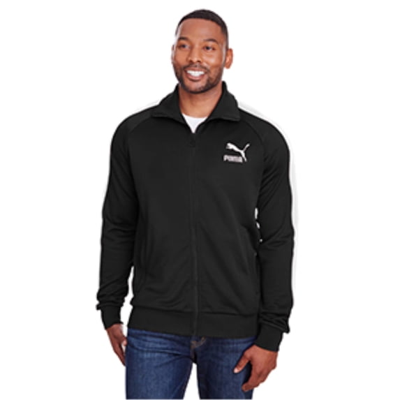 PUMA Golf Men's Alpha T7 Full-Zip Jacket, Medium Black -