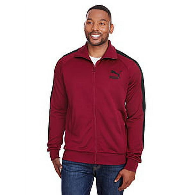 Burgundy store puma jacket