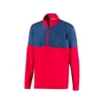thumbnail image 1 of PUMA Golf Men's Cloudspin Warm Up 1/4 Zip Pullover, X-Large Cherry/Denim -, 1 of 1