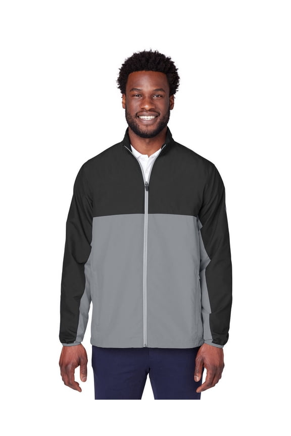 Golf Men's First Mile Wind Jacket, Puma Black-Quiet Shade, X-Large