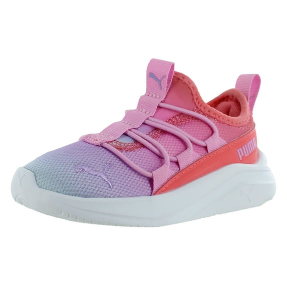Puma One4All Sunset Sky Infant/Toddler Shoes Size 8, Color: Loveable/Lilac Chiffon