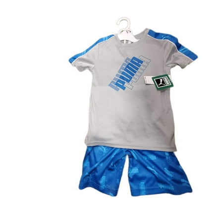 PUMA, KID'S 2 PIECE SET, SHORTS SHIRT SIZE 6