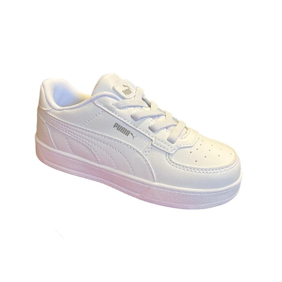 PUMA Kids Caven 2.0 Alternate Closure Sneaker, White-Dark Jasper Navy-Gold, 6 US Unisex Toddler