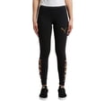 thumbnail image 1 of PUMA Ladies' Lace-Up Legging (M, Black-Gold), 1 of 2