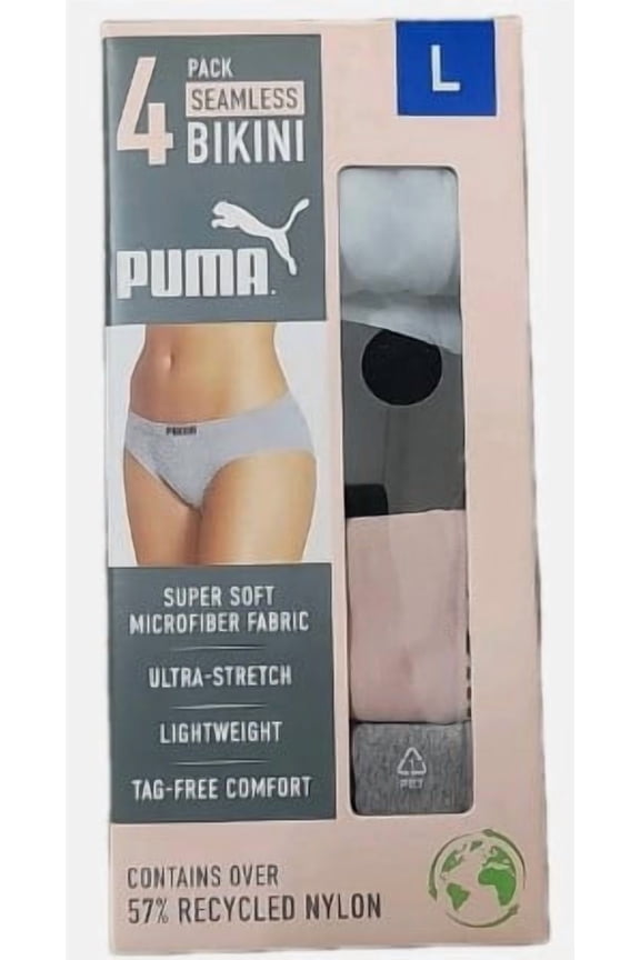 Ladies Seamless Bikini 4-Pack Size L