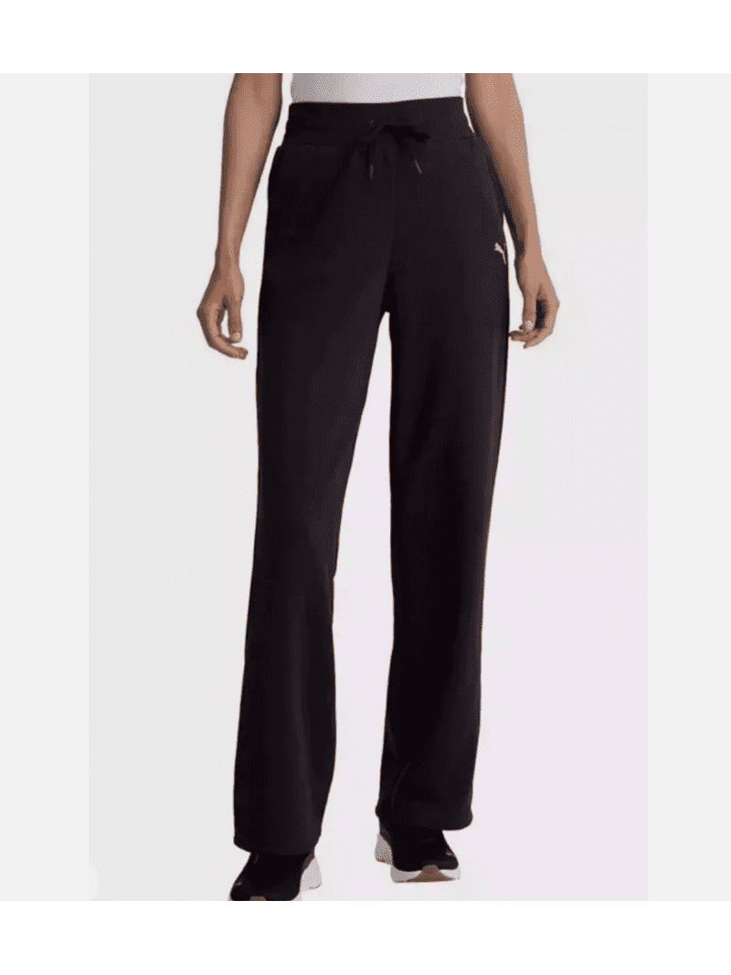 PUMA Ladies' XXL Black Fleece Straight Leg Sweatpants