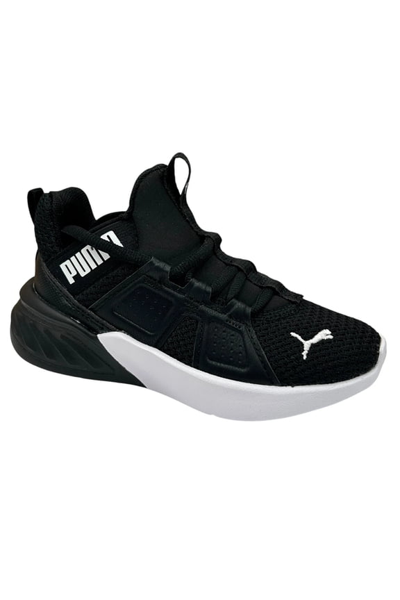 Little Boy's Contempt Athletic Sneakers Size 10.5 Black/White Lace up