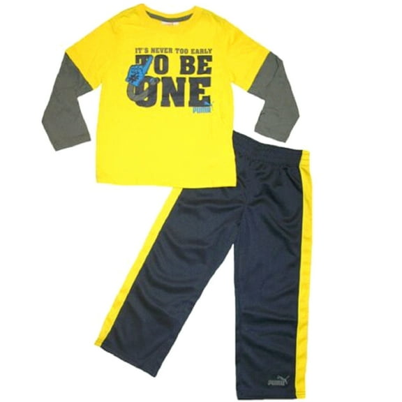PUMA Little Boy's It's Never To Early To Be #One 2-Piece Pants/Shirt Set - Size 5