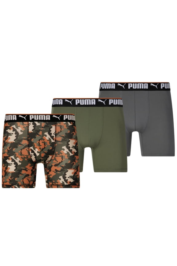 MEN'S 3 PACK - PHG 1605 CAMO OLIVE LARGE - BOXER BRIEF UNDERWEAR SPORT