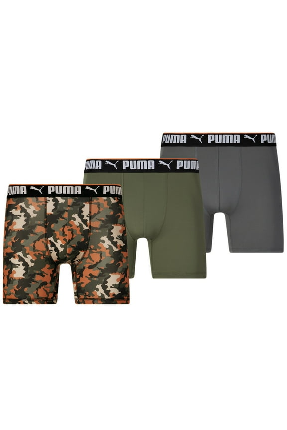 MEN'S 3 PACK - PHG 1605 CAMO OLIVE MEDIUM - BOXER BRIEF UNDERWEAR SPORT