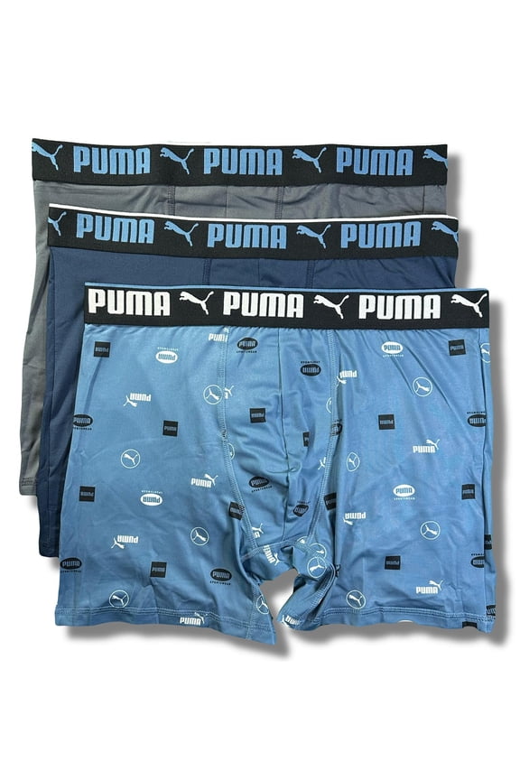 MEN'S 3 PACK - PHG 243 - 244 LOGO O BLUES- LARGE - UNDERWEAR X3 BOXER BRIEF