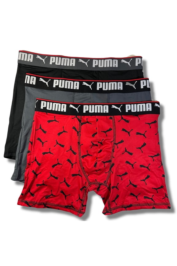 MEN'S 3 PACK - PHG 243 841 RED - XLARGE - UNDERWEAR X3 BOXER BRIEF