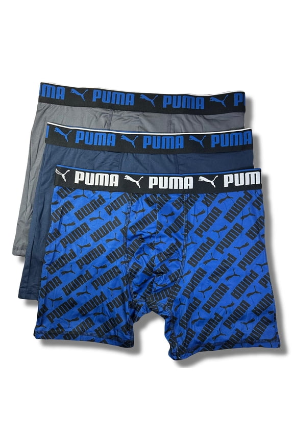 MEN'S 3 PACK - PHG 243 842 BLUE - LARGE - UNDERWEAR X3 BOXER BRIEF