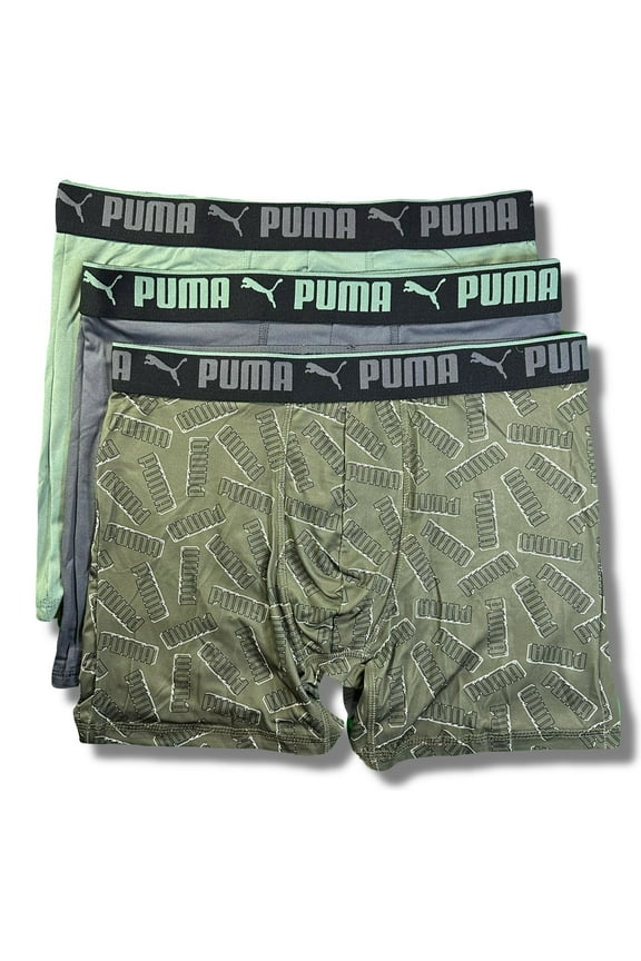 MEN'S 3 PACK - PHG 243 - 987 GREEN - LARGE - UNDERWEAR X3 BOXER BRIEF