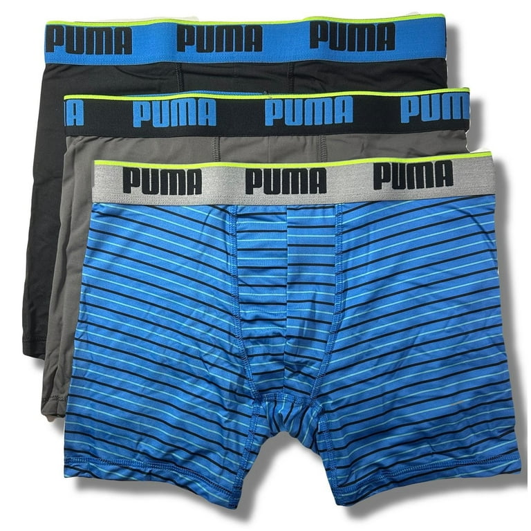 Clothing Puma Low Rise Briefs PUMA MEN'S PACK PHG 243 BLUE BLACK