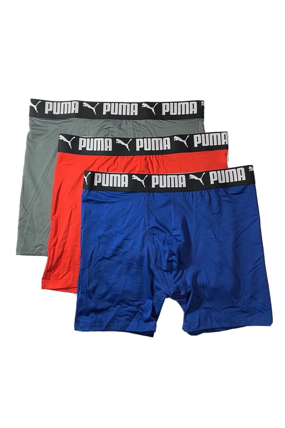 MEN'S 3 PACK - PHR RED ROYAL XLARGE - BOXER BRIEF UNDERWEAR PERFORMANCE