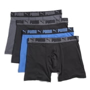 PUMA MENS 4 PACK - BBOX 243 ROYAL BLUE LARGE - BOXER BRIEF UNDERWEAR PERFO