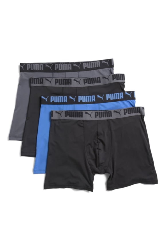 MEN'S 4 PACK - BBOX 243 ROYAL BLUE MEDIUM - BOXER BRIEF UNDERWEAR PERFO