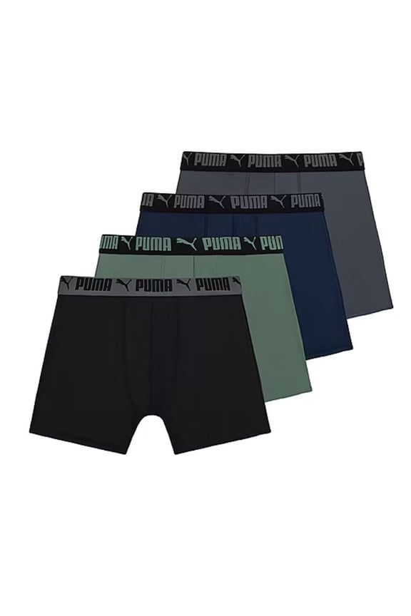 MEN'S 4 PACK - BBOX 263 GREEN BLUE XLARGE - BOXER BRIEF UNDERWEAR PERFO