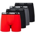 thumbnail image 1 of PUMA MEN'S 4 PACK - BBOX RED LARGE - BOXER BRIEF UNDERWEAR PERFORMANCE, 1 of 1