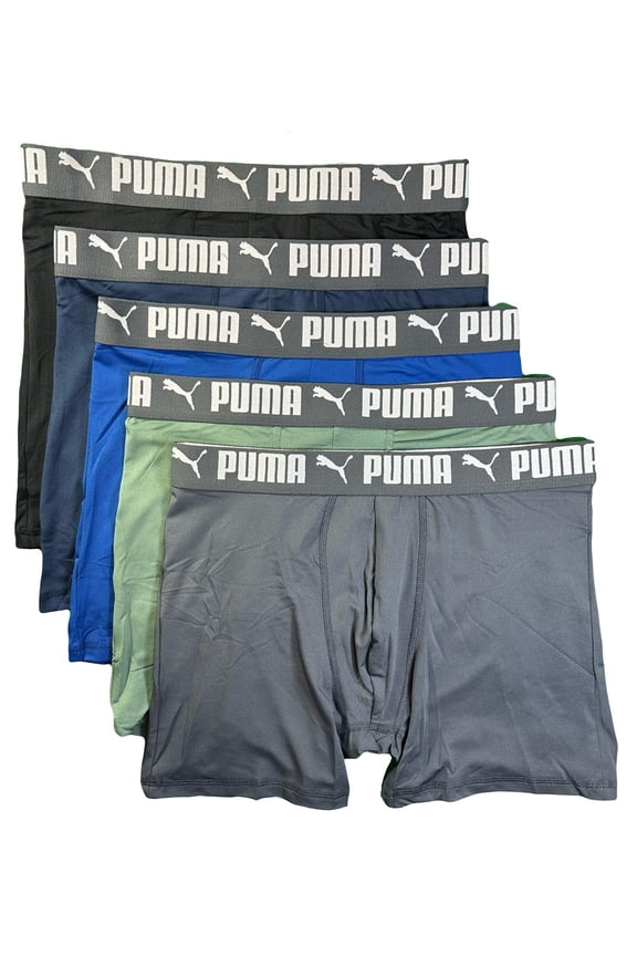 MEN'S 5 PACK - PHG 253 - 169 GREEN BLUE - XLARGE - UNDERWEAR X3 BOXER BRIEF