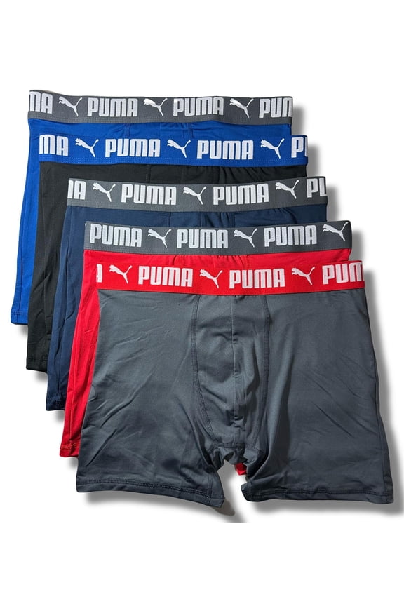 MEN'S 5 PACK - PHR 253 - 169 MULTI RED - MEDIUM - UNDERWEAR X3 BOXER BRIEF