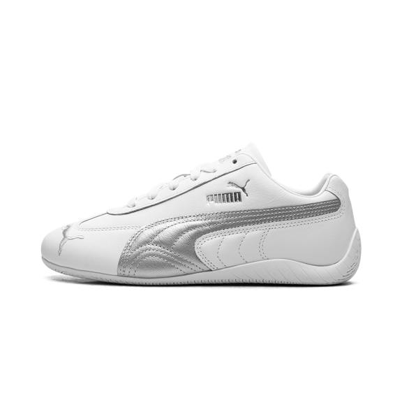 PUMA MENS Speedcat OG Leather "White Silver" 401603 03 from Stadium Goods