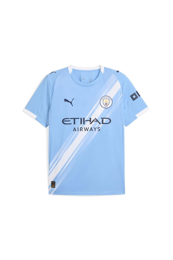Manchester City Home Men's Stadium Soccer Jersey 25/26 (US, Alpha, X-Large, Regular, Regular, Blue)