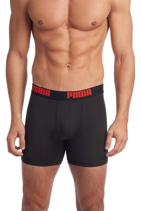 Men's 3 Pack Performance Boxer Briefs Large Black