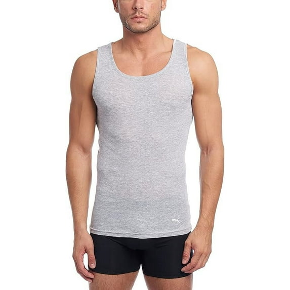 PUMA Men's 3 Pack Ribbed Tank Tops 459-XL