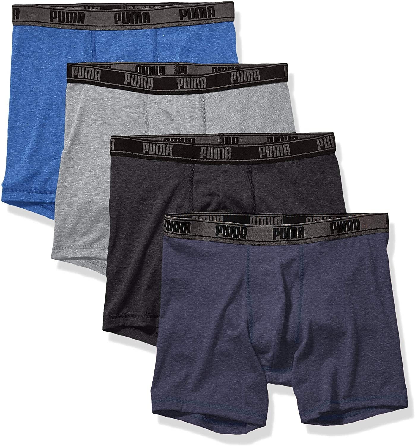 PUMA Men s 4 Pack Tech Boxer Brief Black Combo X Large Walmart