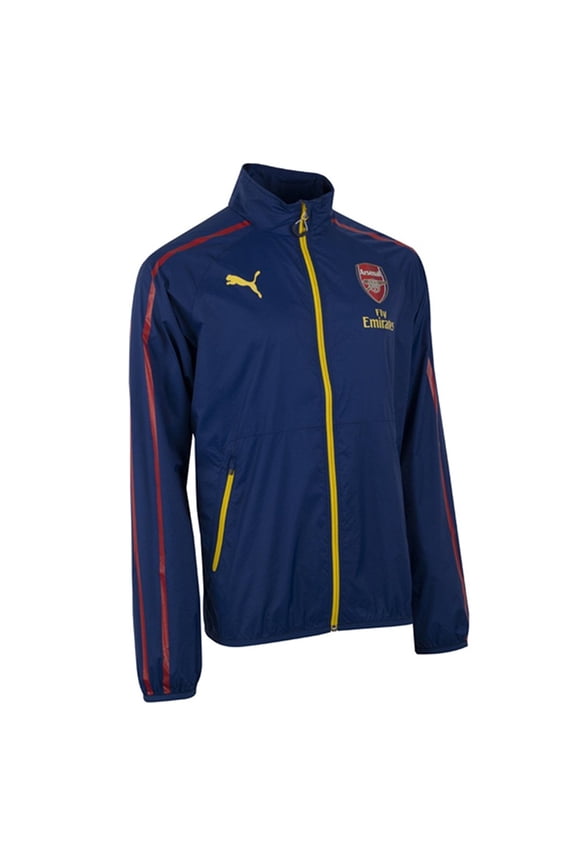 Men's AFC Anthem Jacket with Sponsor, Estate Blue/Empire Yellow/White, LG