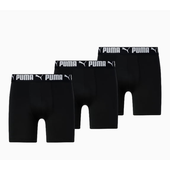 PUMA Men's Athletic Boxer Briefs 3 Pack, Size Large