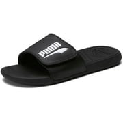 PUMA Mens Cool CAT 2.0 V FS Slide Sandal, Black White