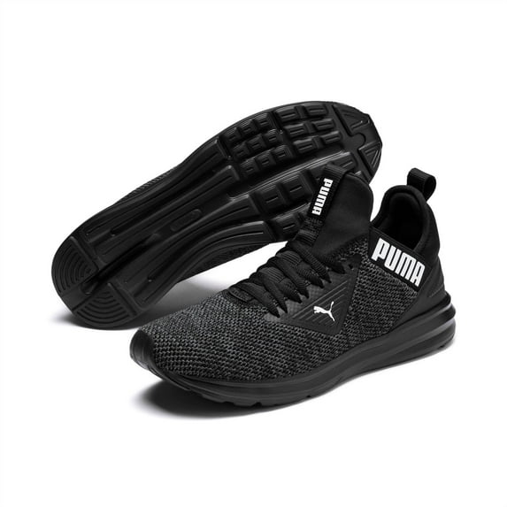 PUMA Men's Enzo Beta Woven Running Shoe, Black 8.5