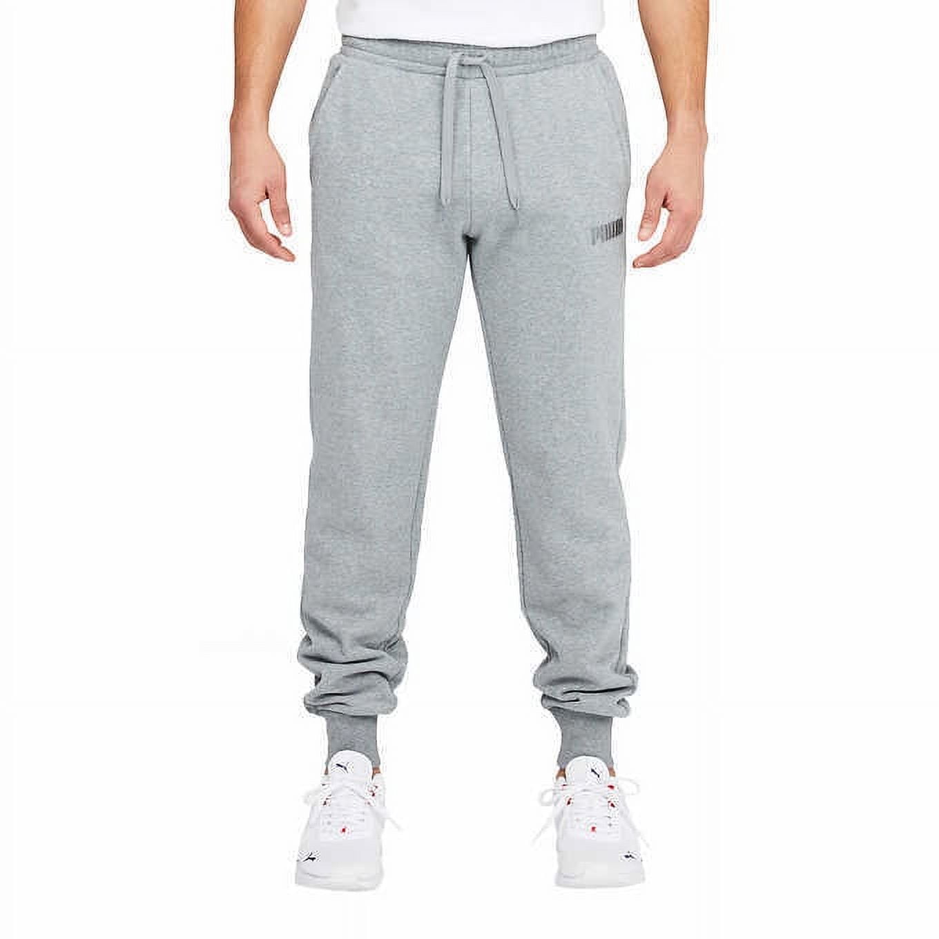 PUMA Men\'s Essentials Sweatpants Fleece Embossed Jogger Logo
