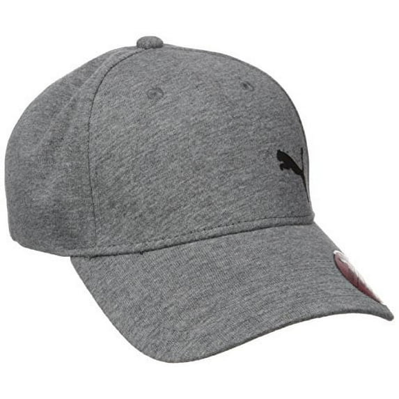 PUMA Men's Evercat Trenton Relaxed Fit Adjustable Cap Hat, Gray/Black, One Size