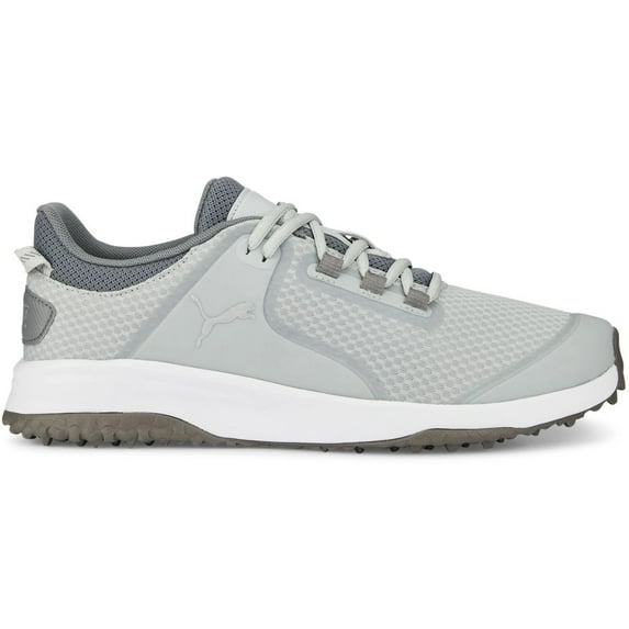 Puma Golf Men's Fusion Grip Spikeless Shoe, 7 X-Wide Gray/Silver/Quiet Shade -