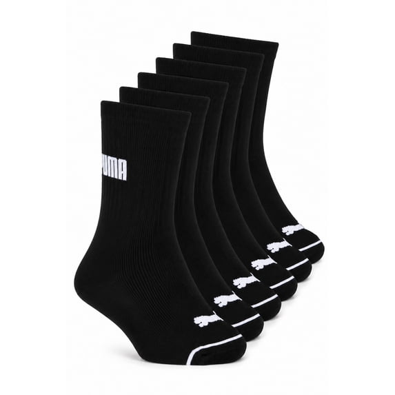 PUMA Men's High Quarter Cushion Socks, 6 Pack (Shoe Size: 8-12 / Sock Size: 10-13)
