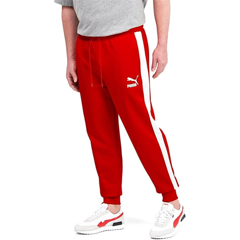 PUMA Men's Iconic T7 Track Pants RED-L