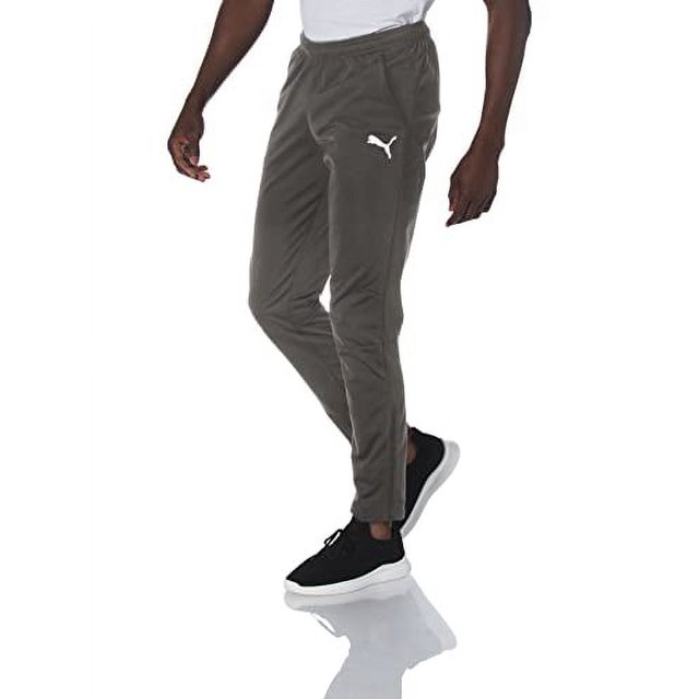 PUMA Men's Liga Training Pants, Asphalt/White, XL