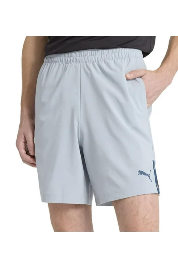 Men's Lightweight Active Woven Short (US, Alpha, Small, Regular, Regular, Gray)