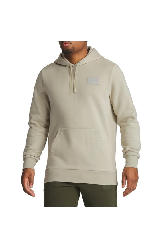 Men's Pullover Regular Fit Kangaroo Pocket Hoodie (Beige,Medium)