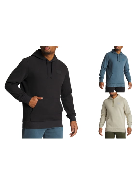 Men's Pullover Regular Fit Kangaroo Pocket Hoodie (Blue,Medium)