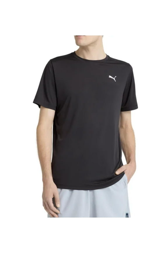 Men's Short Sleeve Active T-Shirt (US, Alpha, Medium, Regular, Regular, Black)