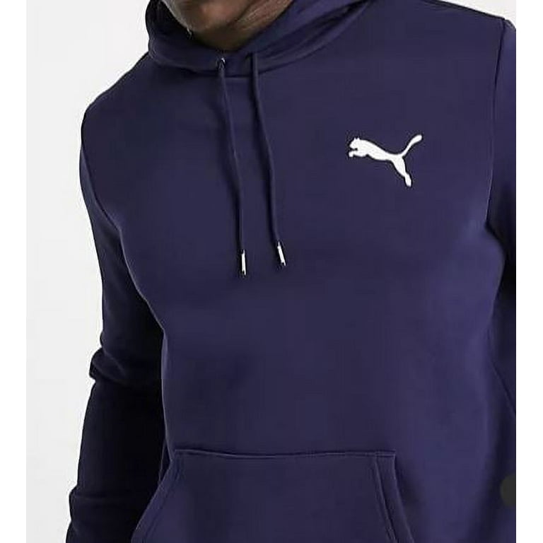PUMA Men s Small Logo Hoodie Peacoat L