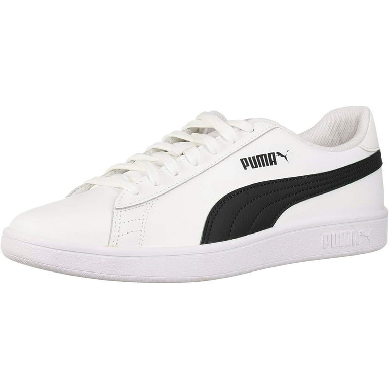 PUMA Men's Smash V2 Casual Sneaker White or Black Mens Tennis