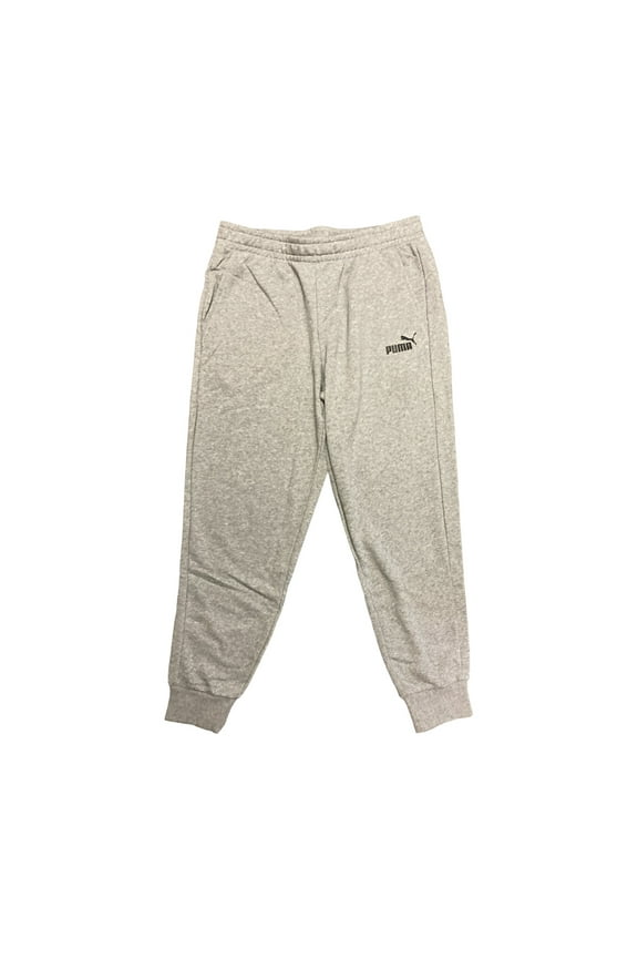 Men's Soft Cotton Blend Essential Logo Inner Drawstring Jogger Pant (Medium Gray Heather, S)