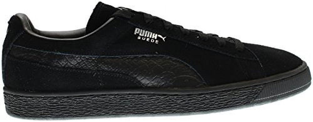PUMA Men's Suede Classic Mono Reptile Fashion Sneaker, Black, 4 D(M) US (Puma Black-puma Silv, 12 D(M) US) - image 1 of 5